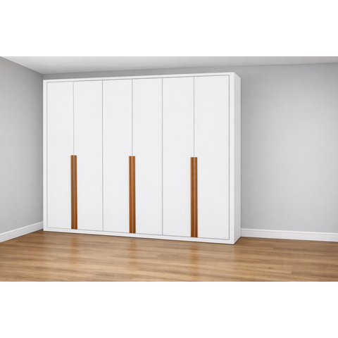 Guarda Roupa 6 Portas 6 Gaveta Living -grand Line