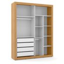 Ver imagem 6 de Quarto de Bebe 4 Portas Tutto New com Capitonê New Boucle e Gaveteiro Freijó Branco Acetinado - Mati