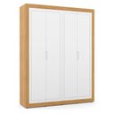 Ver imagem 5 de Quarto de Bebe 4 Portas Tutto New com Capitonê New Boucle e Gaveteiro Freijó Branco Acetinado - Mati