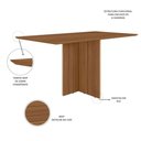 Ver imagem 2 de Mesa de Jantar Retangular 160cm Helo Poliman Móveis