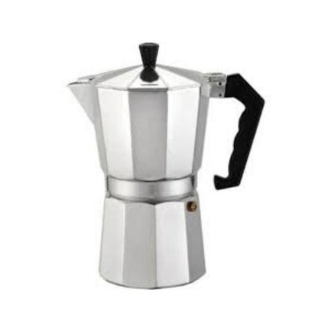 Cafeteira Italiana Alumínio 9 Xícaras 450ml Prata Café Cozinha 9 Xícaras