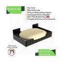 Ver imagem 7 de Porta Sabonete de Banheiro Saboneteira Adesivo Preto F.elg