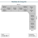 Ver imagem 5 de Guarda Roupa 13 Módulos 16 Portas 6 Gavetas Frame CabeCasa MadeiraOriginals