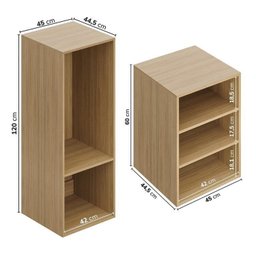 Guarda Roupa 13 Módulos 16 Portas 6 Gavetas Frame Cabecasa MadeiraMadeira   - 9