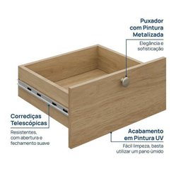 Guarda Roupa 13 Módulos 16 Portas 6 Gavetas Frame Cabecasa MadeiraMadeira   - 7