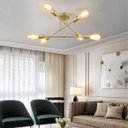 Ver imagem 2 de Lustre Sputnik Luminaria 6 Lampadas E27 Candelabro Quarto Sala Recepcao Residencial Comercial Ilumin