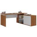 Ver imagem 1 de Mesa em L para Escritório Argentina Freijó Branco