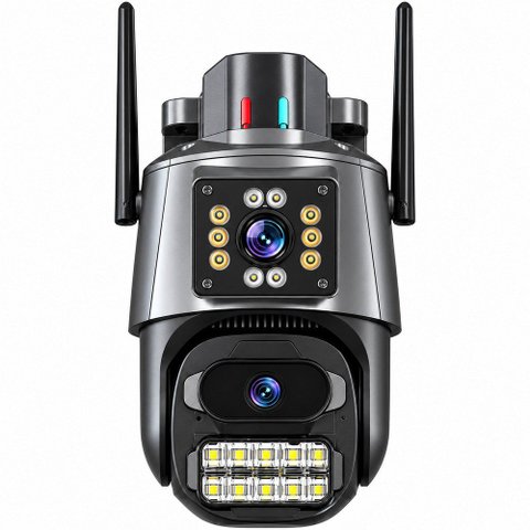 Câmera Externa Inteligente 2 Lentes 360° Full HD Wifi IP66