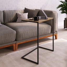 Mesa Lateral de Apoio Industrial 67x58x35cm - 2