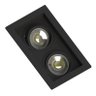 Spot Embutido Duplo Recuado Mr16 Branco/preto + 2 Lâmpada Mr16 6w Stella 3000k 4000k 5000k Cor:preto - 3