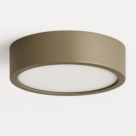 Plafon D200 Aluminio Teto e27 1 Luz Lumini Lab - Fendi Metalico