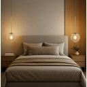 Ver imagem 5 de Lustre Pendente Orby Dourado Vidro Bola Âmbar Moderno Luxo Sala Quarto Escritório Inl88