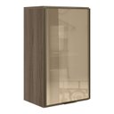 Ver imagem 1 de Armario Aereo 1 Porta Vidro Mdf 40 Cm Kali 1220261 Carvalho Toq Nicioli