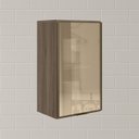 Ver imagem 5 de Armario Aereo 1 Porta Vidro Mdf 40 Cm Kali 1220261 Carvalho Toq Nicioli
