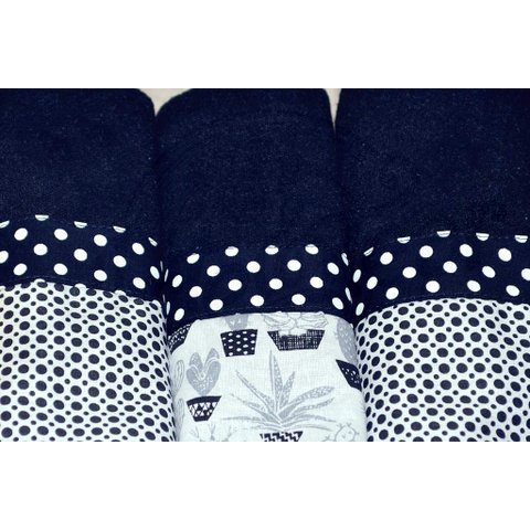 Kit Pano de Pratos 3 peças - Black Arte & Tear