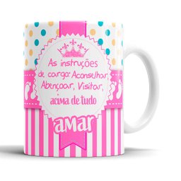 Caneca Convite para Madrinha De Batismo Dinda - 2