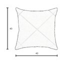 Ver imagem 4 de Kit 2 Capas para Almofada Drapeada em Veludo Quadrada 43x43 com Enchimento 45x45 Cor:rosa Quartzo