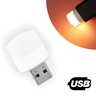 Mini Luminária Luz Lâmpada Led - Abajur, Usb, Notebook:branco Frio 6500k - 1