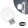 Mini Luminária Luz Lâmpada Led - Abajur, Usb, Notebook:branco Frio 6500k - 5