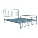 Ver imagem 1 de Cama de Ferro Patente Queen Icamas Azul Bebê