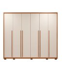 Ver imagem 3 de Guarda Roupa Casal 6 Portas 6 Gavetas 265cm com Cabideiro