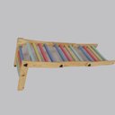 Ver imagem 3 de Triangulo Pikler Articulado Madeira Maciça Pinus Colorido