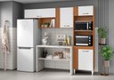Ver imagem 3 de Cozinha Compacta Vitória 240cm - Cinamomo/branco Aramóveis