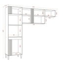 Ver imagem 5 de Cozinha Compacta Vitória 240cm - Cinamomo/branco Aramóveis