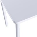 Ver imagem 5 de Conjunto Mesa de Jantar com 4 Cadeiras Multimóveis CR50266 Branco-Preto