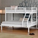 Ver imagem 1 de Beliche com Cama Casal Slim Rb Madeira Maciça Branco Housin