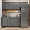 Ver imagem 7 de Cozinha Modulada 3 Pecas com Balcao Tampo Line Gris Cp Freijo Ktp