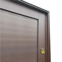 Ver imagem 5 de Porta Pivot.Alumínio Lamb.Visione c/Pux.e.Elite Marrom Gold 240x130 Brimak