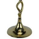 Ver imagem 5 de Castiçal Candelabro para 1 Vela de Metal Dourado decoração da Mesa Sala - 20x7cm