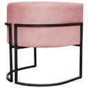 Ver imagem 6 de Kit 2 Poltronas Luna Decorativa Suede Cores Base Ferro Preto