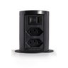 Torre de Tomada Slim Automática 2 Tomadas 10a + 2 Usb A+c Preto - 1