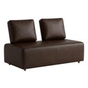 Ver imagem 1 de Sofá Modular 2 Lugares Block 148 cm Pes Madeira Courino Tcs 721 Moll