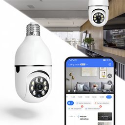 Câmera Ip Wi-fi Rosqueável E27 Hd com Áudio Detector de Movimento e Visão Noturna - 2