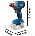 Ver imagem 3 de Chave de Impacto Bosch Brushless 285NM Gdx 18V 285 Versao Solo