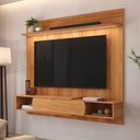 Ver imagem 1 de Painel Denver para TV até 65 Polegadas com LED Embutido MDF 25mm Jequitiba