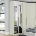 Ver imagem 2 de Guarda Roupa Modulado 2 Portas Espelho 3 Gavetas