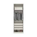 Ver imagem 3 de Guarda Roupa Modulado 2 Portas Espelho 3 Gavetas