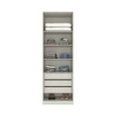Ver imagem 5 de Guarda Roupa Modulado 2 Portas Espelho 3 Gavetas