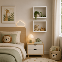 Ver imagem 5 de Kit de Nichos Infantil 30cm Quarto Sala Branco Organizador
