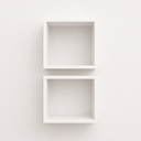 Ver imagem 1 de Kit de Nichos Infantil 30cm Quarto Sala Branco Organizador