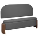 Ver imagem 2 de Kit Cabeceira e Calçadeira Império King Size para Cama Box 195cm Bouclê Facto - Sofa Store:bouclê Ci