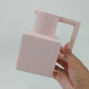 Ver mais imagens de Vaso Shape Decorativo Cachepô Enfeite 14x13x10cm Cerâmica Rosa