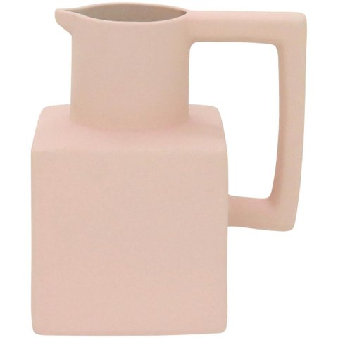 Vaso Shape Decorativo Cachepô Enfeite 14x13x10cm Cerâmica Rosa