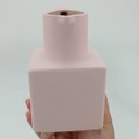 Ver imagem 6 de Vaso Shape Decorativo Cachepô Enfeite 14x13x10cm Cerâmica Rosa