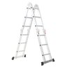 Escada Articulada de Alumínio 12 Degraus 3,50 Metros de Altura - 1