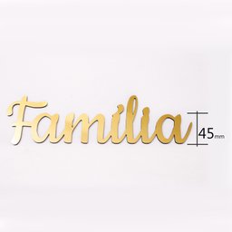 Letreiro para Identificação de Jazigo 45mm - Dourado - 1
